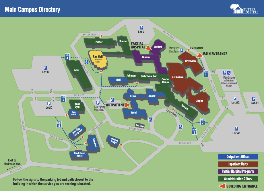 Parking Information | Butler Hospital